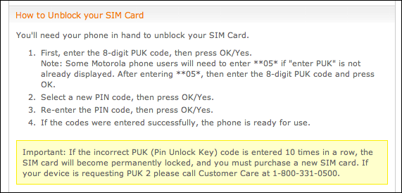 sim card identification code